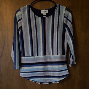 Peck & Peck Multicolor Striped Blouse